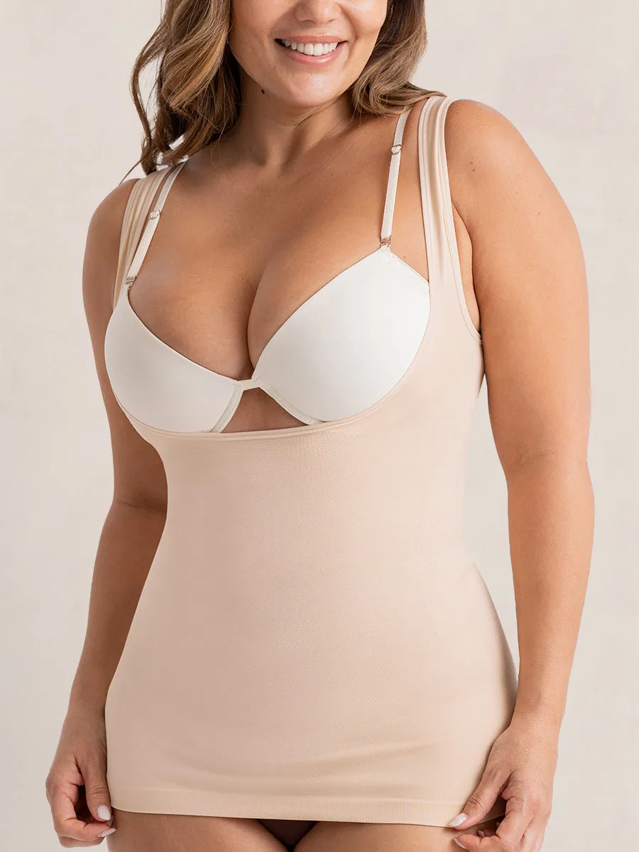 Bundle Shapermint Essentials - 1 Open-Bust Shaper Cami   1 Scoop Neck Cami