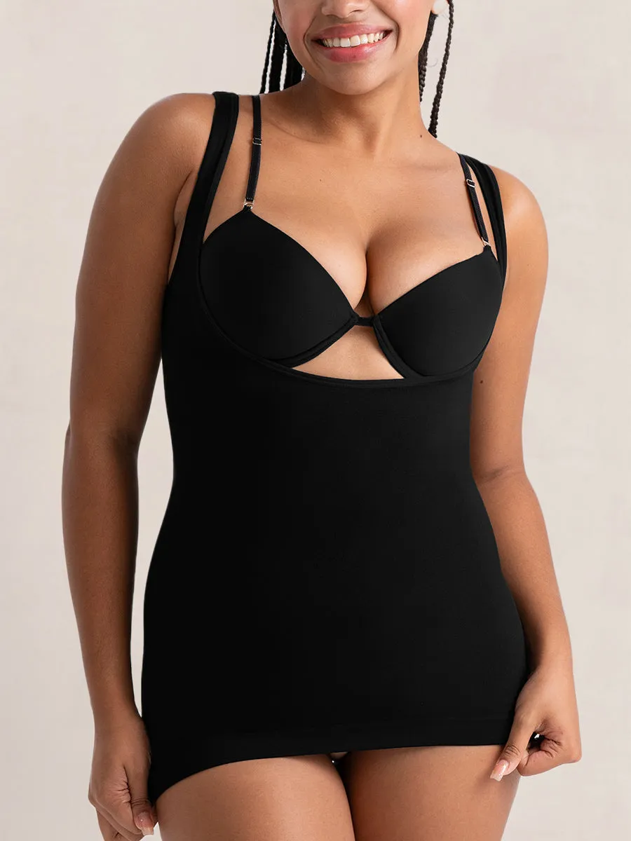 Bundle Shapermint Essentials - 1 Open-Bust Shaper Cami   1 Scoop Neck Cami