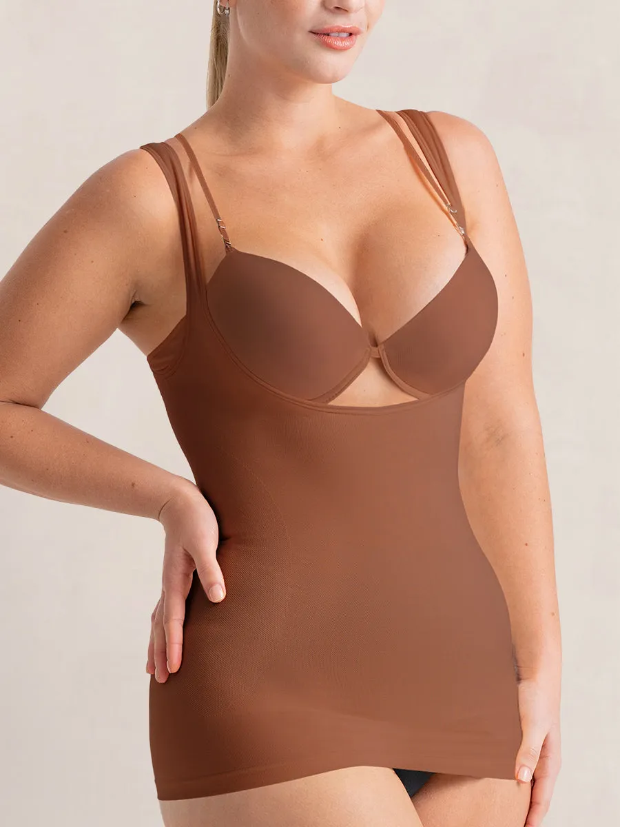 Bundle Shapermint Essentials - 1 Open-Bust Shaper Cami   1 Scoop Neck Cami