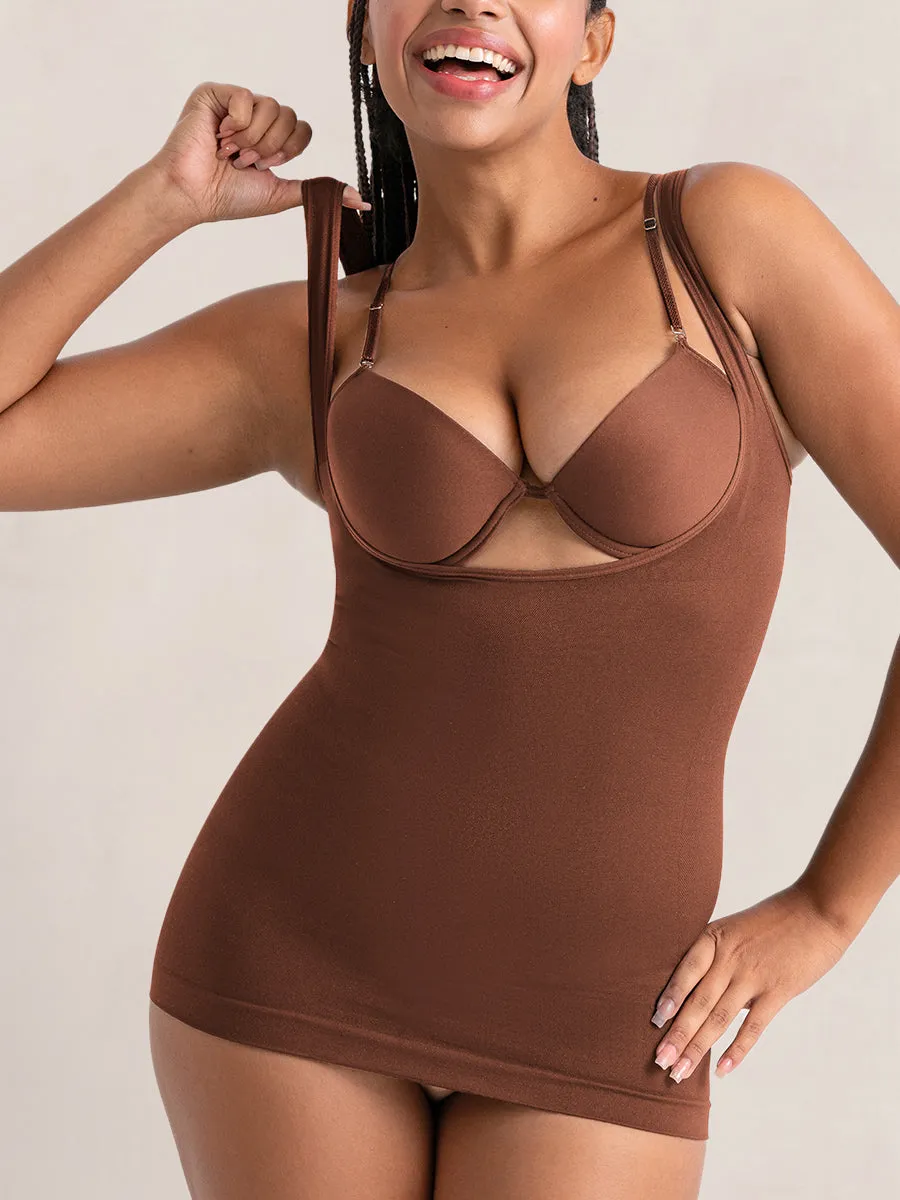 Bundle Shapermint Essentials - 1 Open-Bust Shaper Cami   1 Scoop Neck Cami