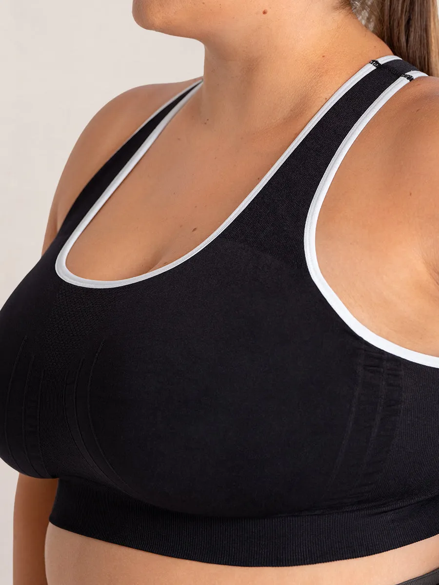 Bundle Truekind® & Shapermint Essentials  - 1 Seamless Racerback Sports Bra   1 Capri