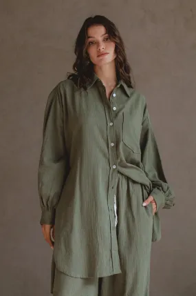 Calin Long Sleeve Oversized Shirt Calin Long Sleeve Oversized Shirt