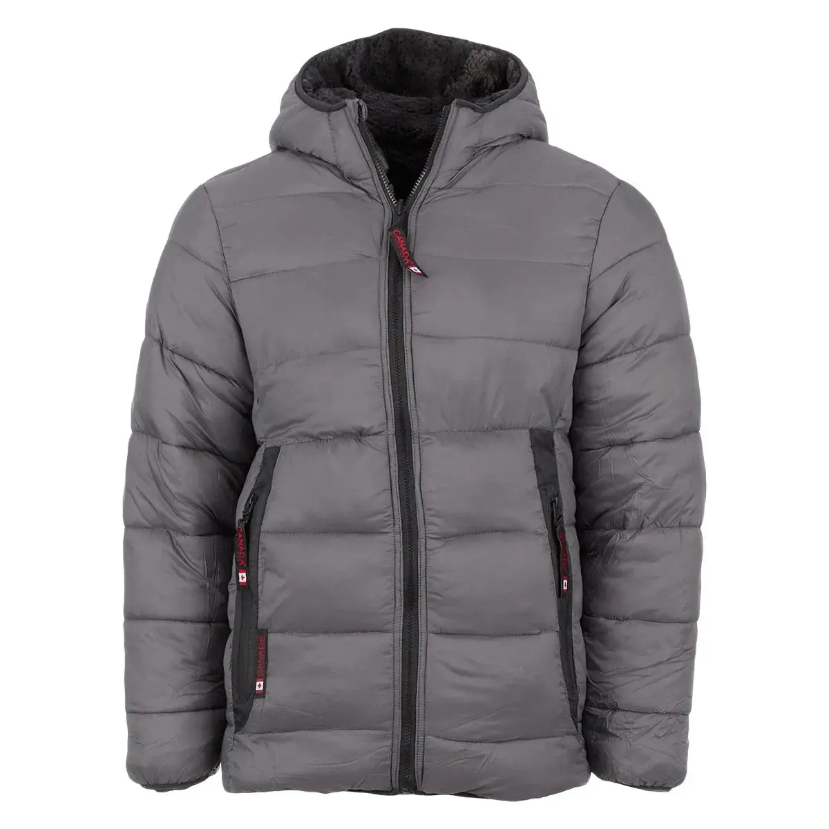 Canada Weather Gear Men's Reversible Printed Sherpa