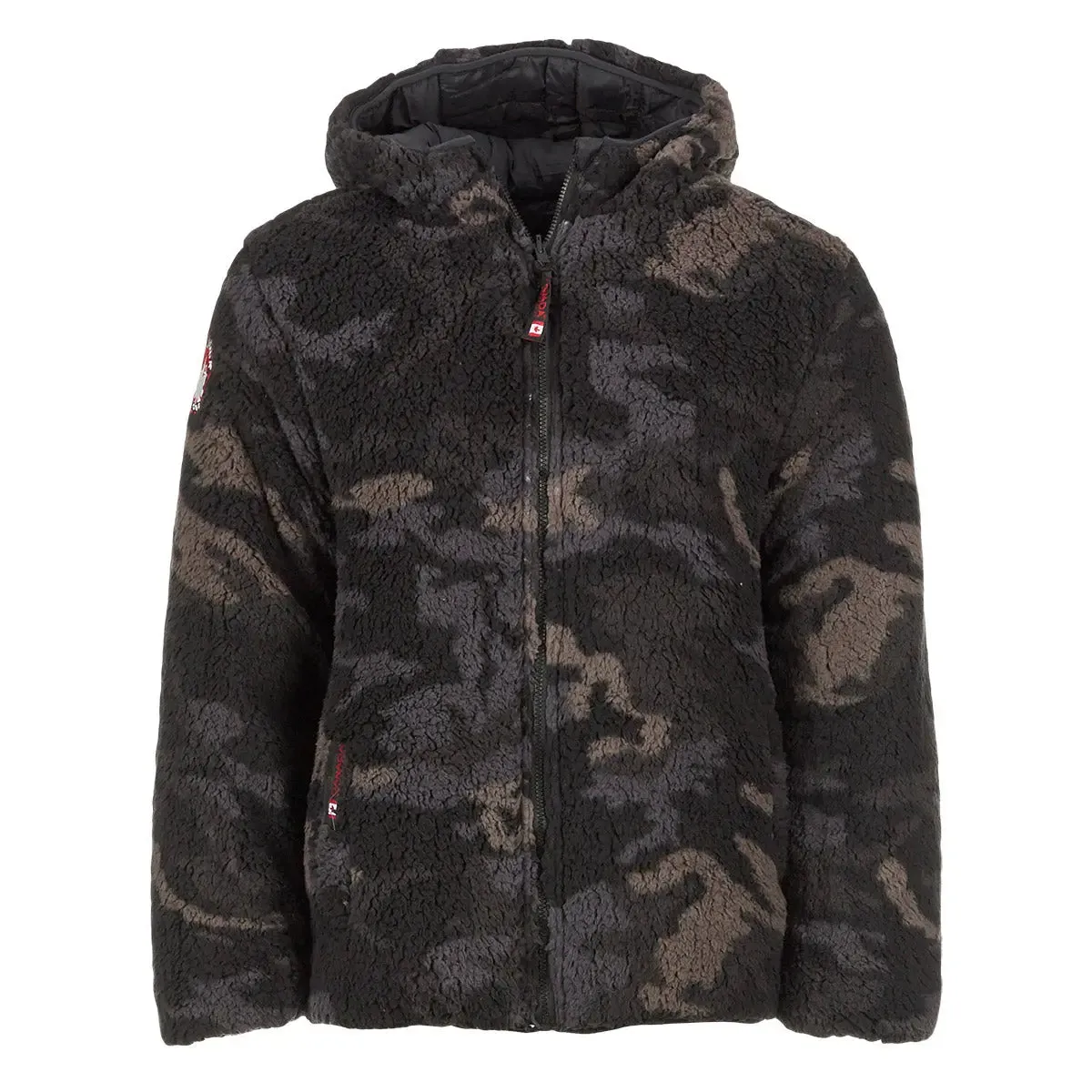 Canada Weather Gear Men's Reversible Printed Sherpa