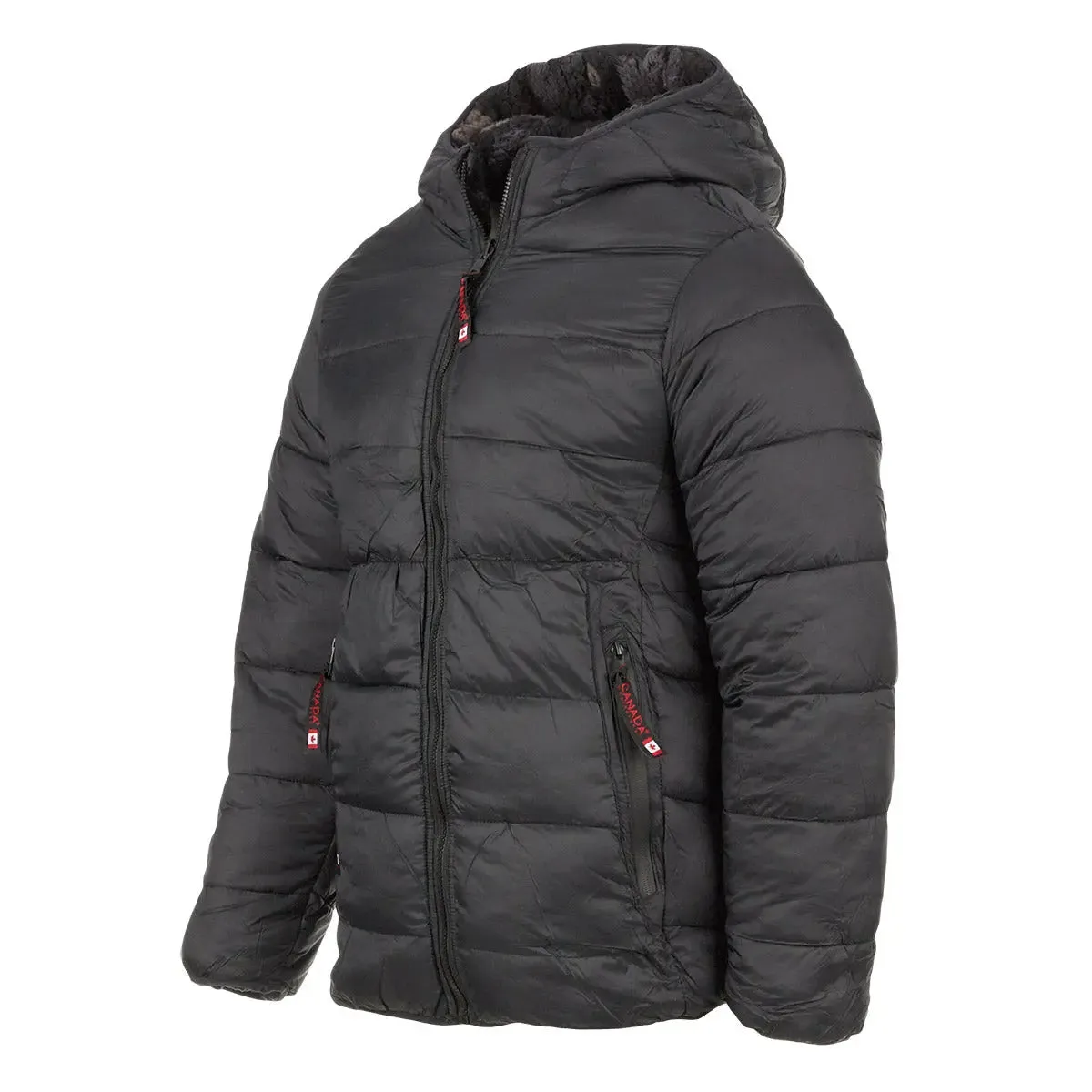 Canada Weather Gear Men's Reversible Printed Sherpa