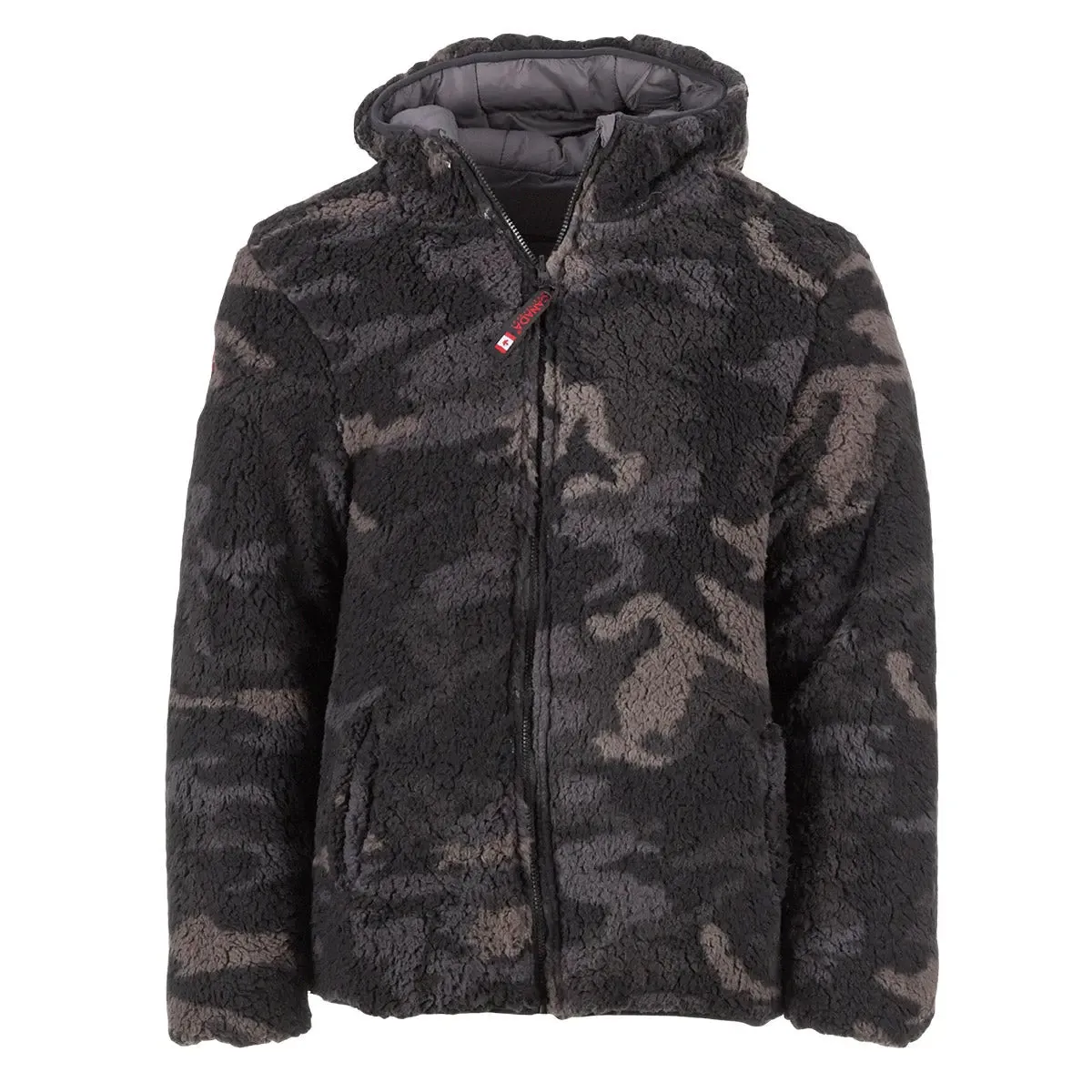 Canada Weather Gear Men's Reversible Printed Sherpa
