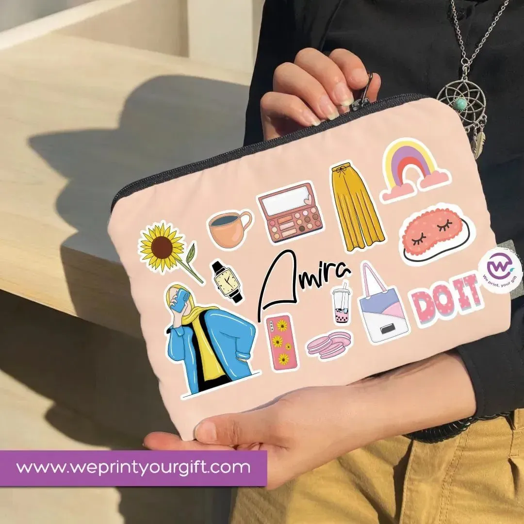 Canvas - Pencil Case -Doodle