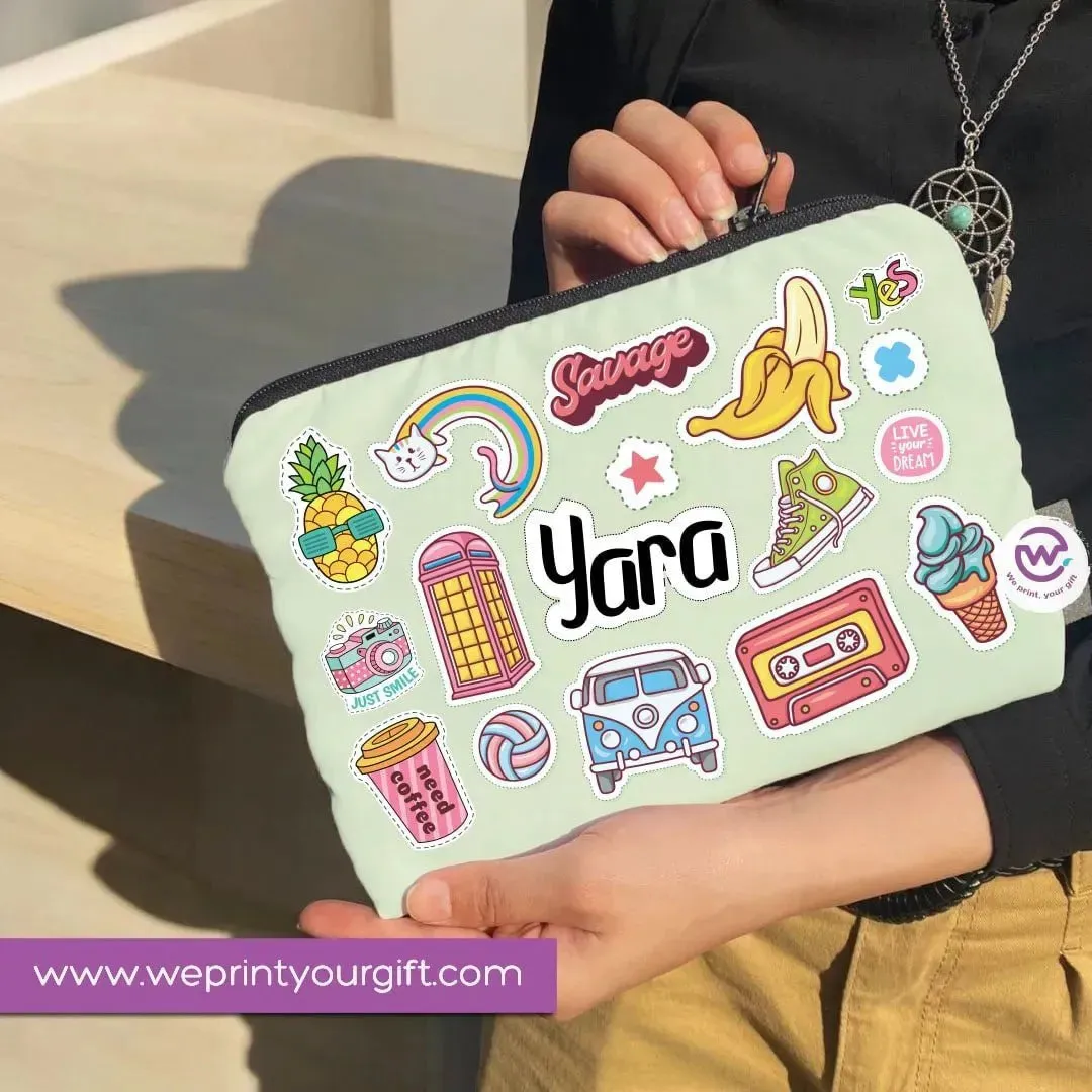 Canvas - Pencil Case -Doodle