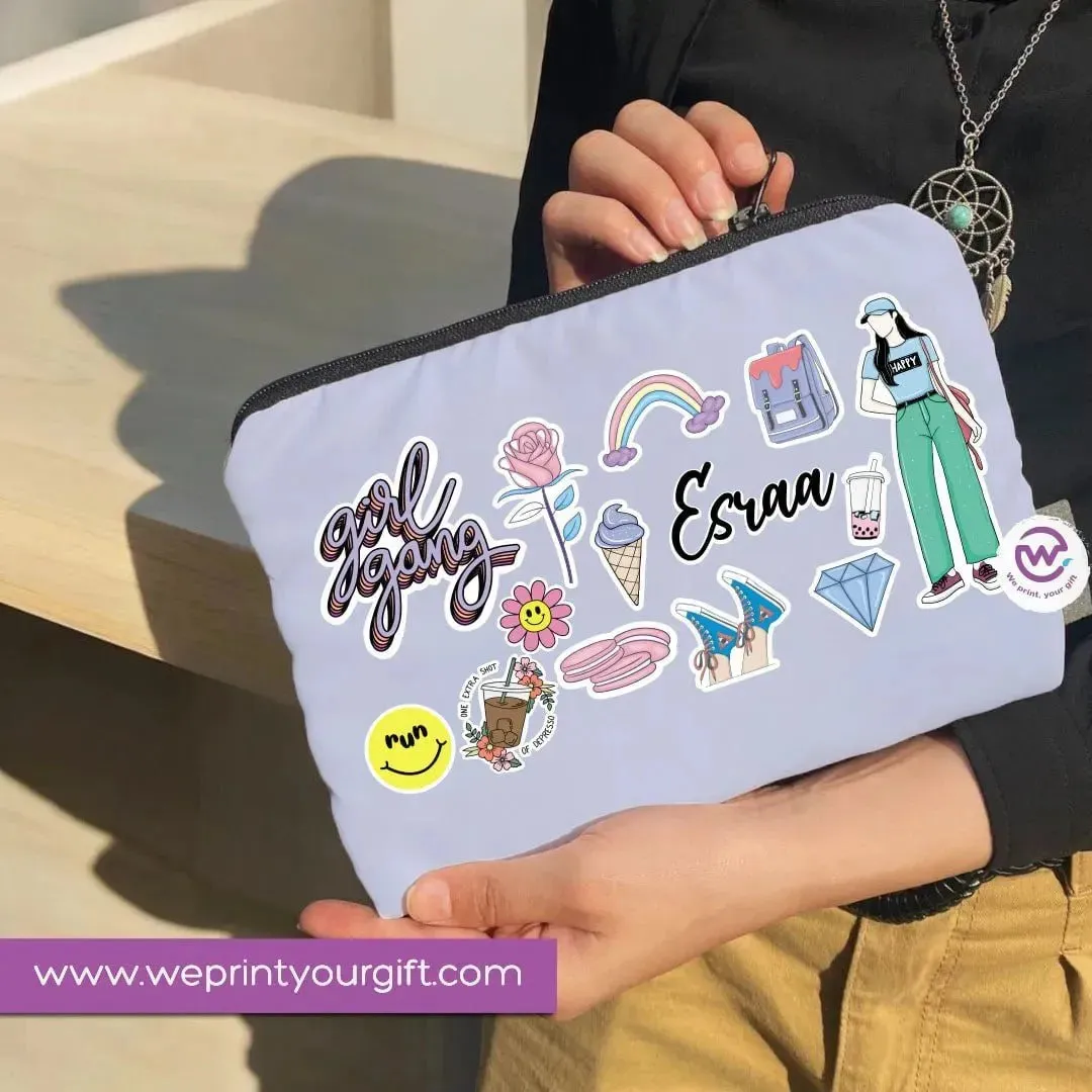 Canvas - Pencil Case -Doodle
