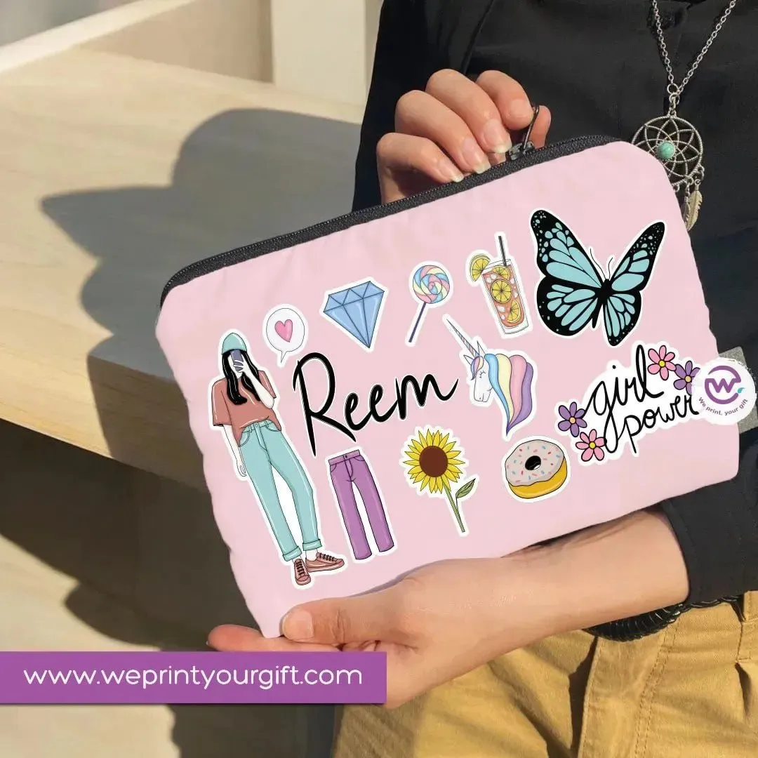 Canvas - Pencil Case -Doodle