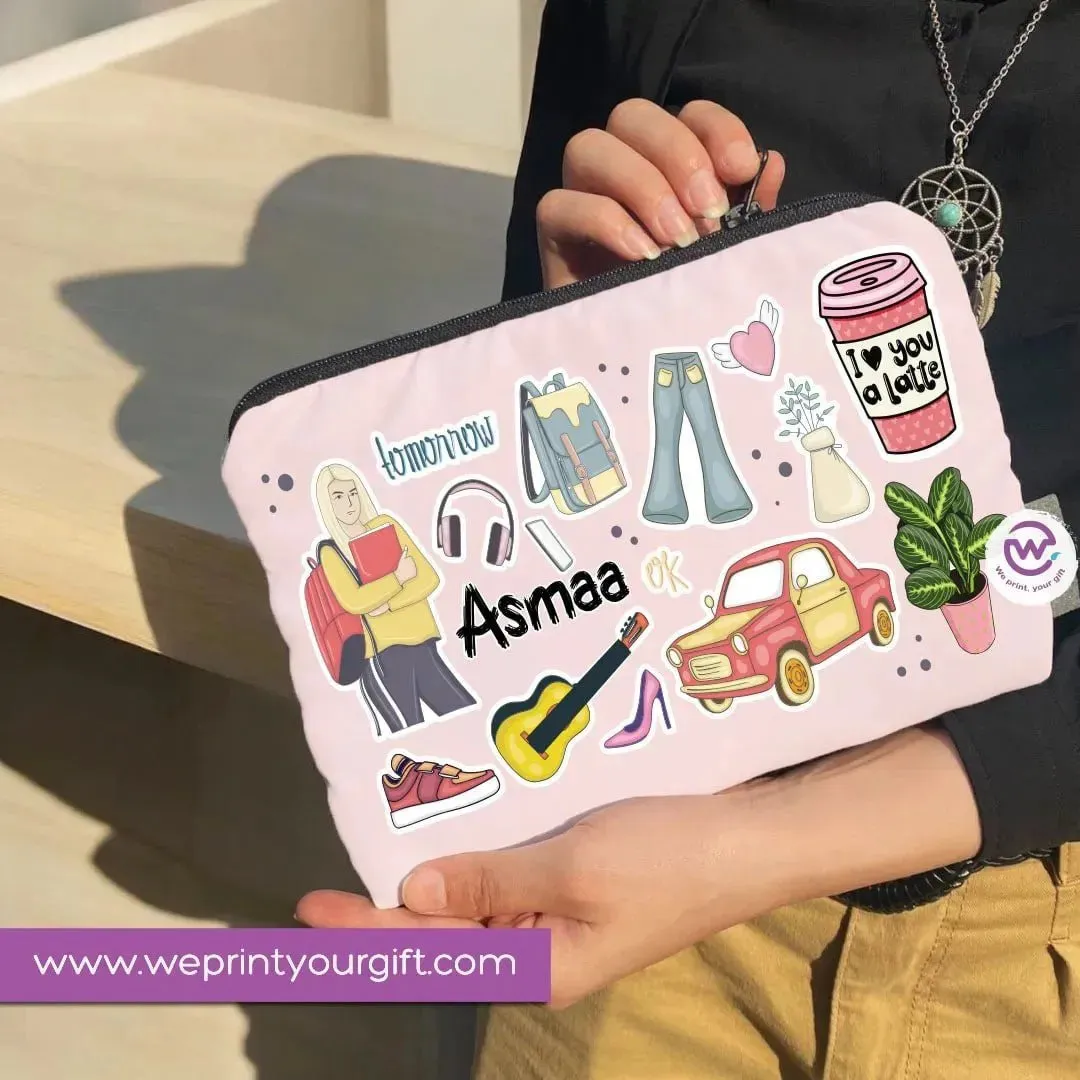 Canvas - Pencil Case -Doodle