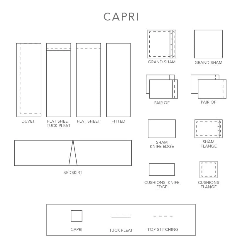 Capri Double/Full Sheet Set (53 x 74")