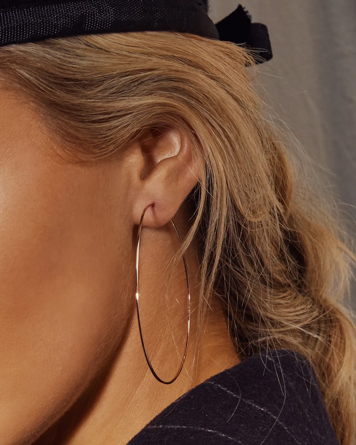 Capri Wire Hoops - Gold