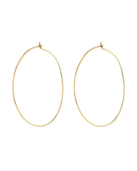 Capri Wire Hoops - Gold