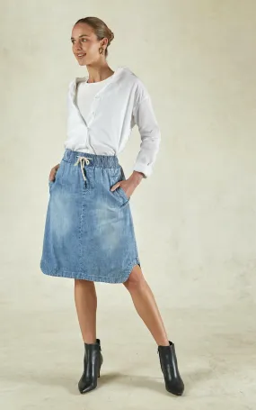 Cecil Sunbleached Denim Skirt Cecil Sunbleached Denim Skirt