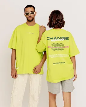 Change Printed Oversized Tee Change Printed Oversized Tee