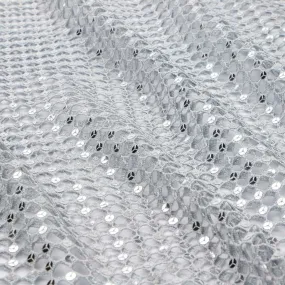 Chequered Knitted Lace Sequin | Blue Moon Fabrics Chequered Knitted Lace Sequin | Blue Moon Fabrics