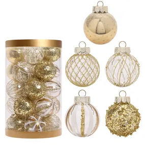 CHGBMOK Christmas Ball Ornaments 25PCS for Xmas Tree Decor 2.36" Shatterproof Christmas Tree Decorations White Gold - Walmart.com CHGBMOK Christmas Ball Ornaments 25PCS for Xmas Tree Decor 2.36" Shatterproof Christmas Tree Decorations White Gold - Walmart.com