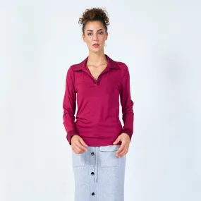 Classic collared knit top wholesale Classic collared knit top wholesale