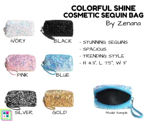 Colorful Shine Cosmetic Sequin Bag - Multiple Colors Colorful Shine Cosmetic Sequin Bag - Multiple Colors
