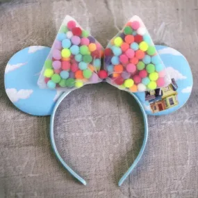 Colorful Up! Inspired Mouse Ears with 5" Bow NEW! Colorful Up! Inspired Mouse Ears with 5" Bow NEW!