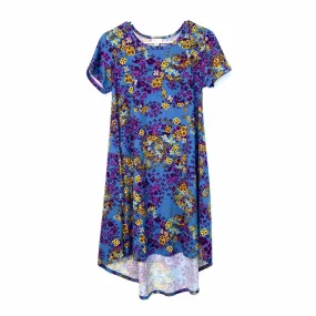 Comfortable LuLaRoe Blue Carly Dress - Floral - XXS - Very Good Condition Comfortable LuLaRoe Blue Carly Dress - Floral - XXS - Very Good Condition