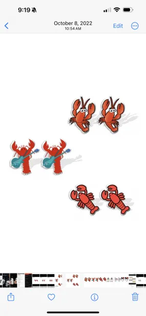 Crawfish Studs - Crawfish Earrings, Handmade Earrings, Lobster Studs, Stud Earrings, Crawfish Boil, Cajun Earrings Crawfish Studs - Crawfish Earrings, Handmade Earrings, Lobster Studs, Stud Earrings, Crawfish Boil, Cajun Earrings