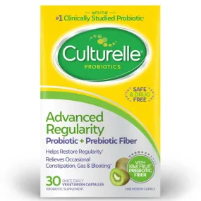 Culturelle Advanced Regularity Daily Probiotic   Prebiotic Fiber Capsules - 30 Ct Culturelle Advanced Regularity Daily Probiotic   Prebiotic Fiber Capsules - 30 Ct