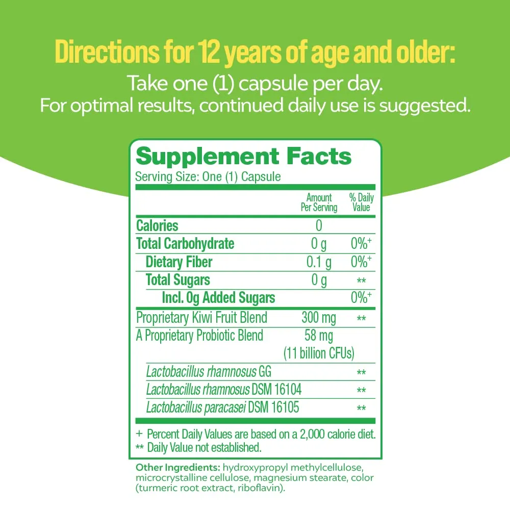 Culturelle Advanced Regularity Daily Probiotic   Prebiotic Fiber Capsules - 30 Ct