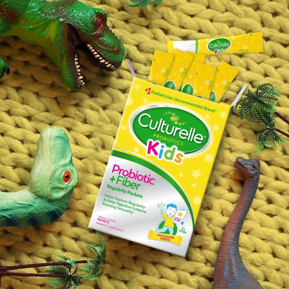 Culturelle Kids Digestive Health Probiotic   Fiber Powder Packets - 24 Ct
