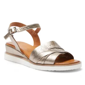 Dawn Heel in Pewter Leather Dawn Heel in Pewter Leather