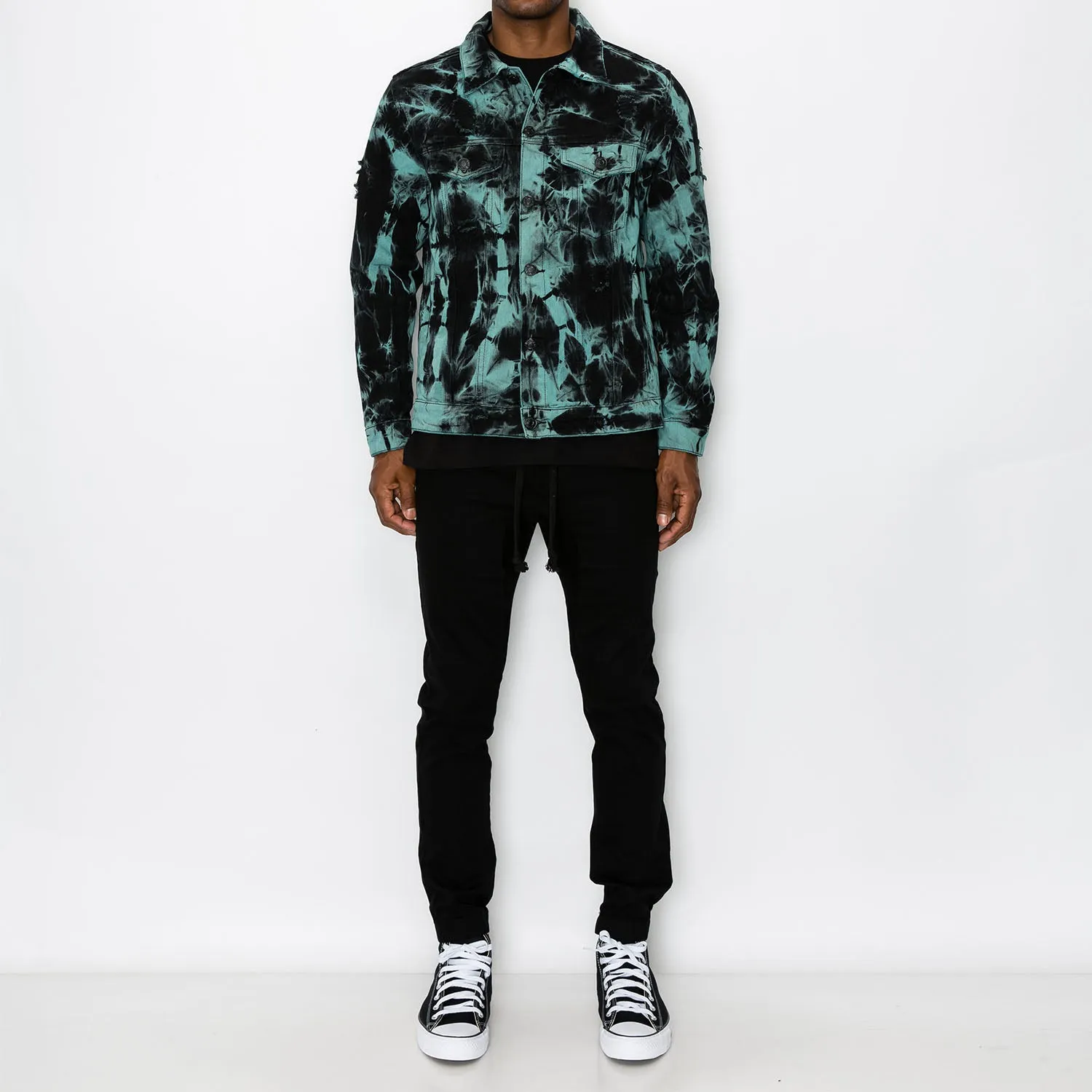 DK185 Tie Dye Denim Jacket