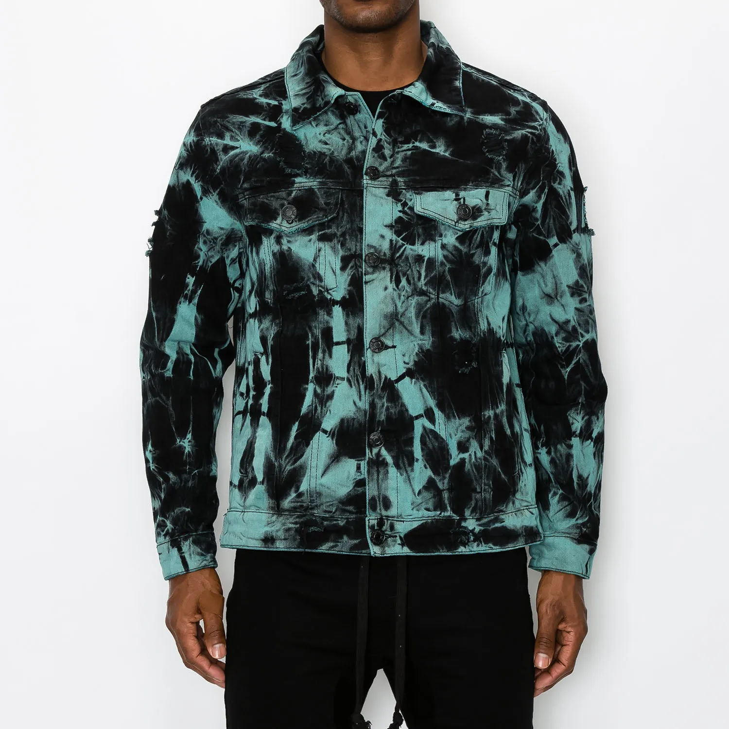 DK185 Tie Dye Denim Jacket