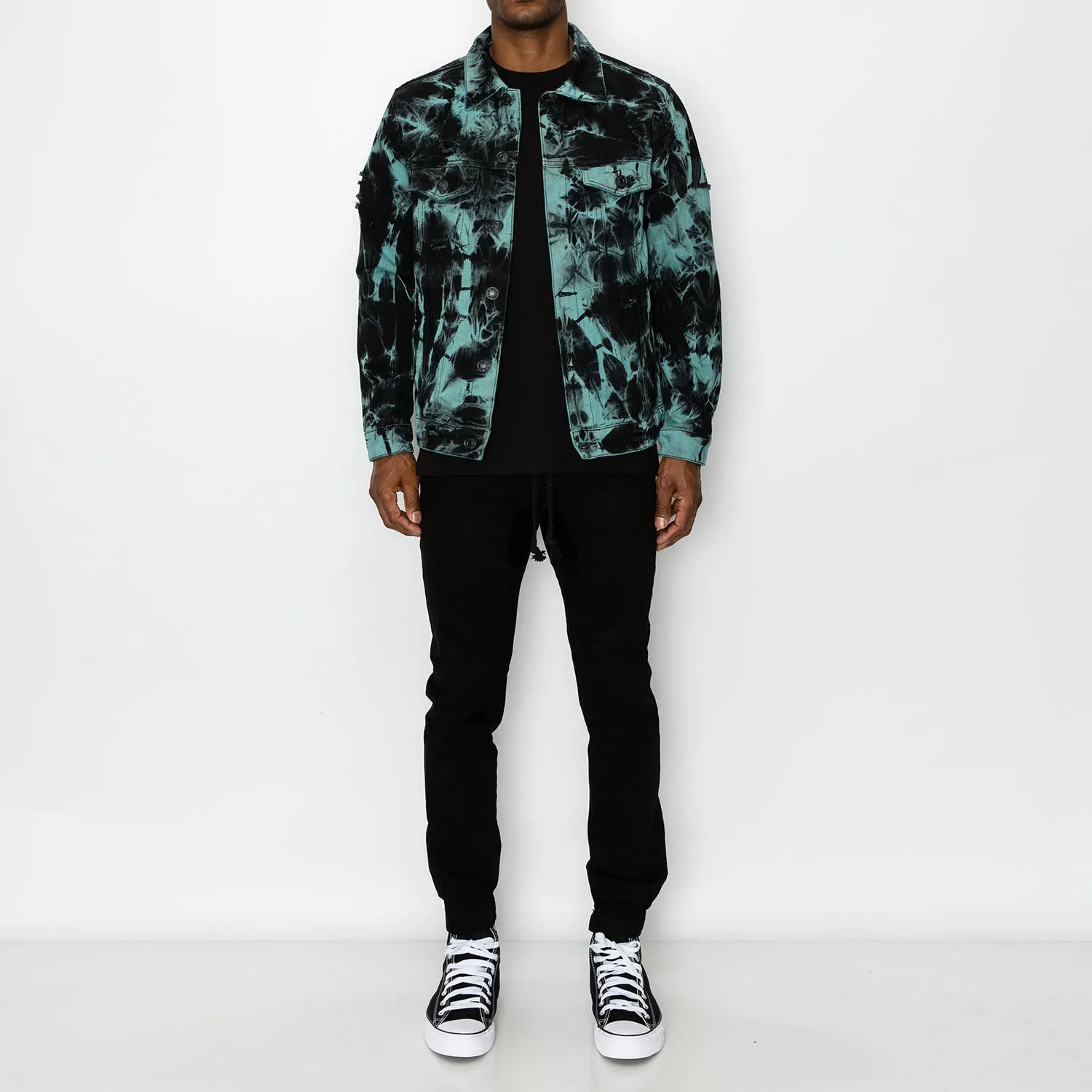 DK185 Tie Dye Denim Jacket