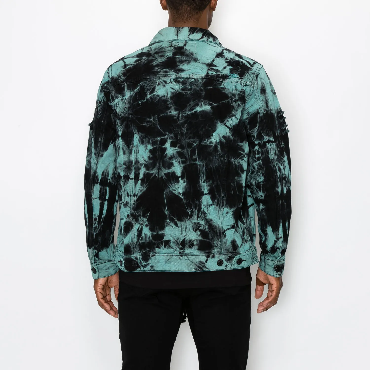 DK185 Tie Dye Denim Jacket