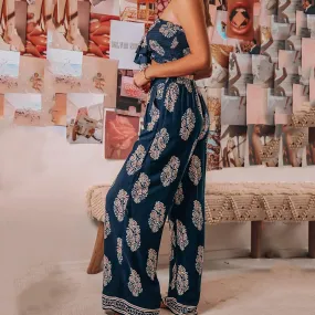 DressBetty - Fashion Bohemian Camis Crop Tops Long Pants 2 Piece Set DressBetty - Fashion Bohemian Camis Crop Tops Long Pants 2 Piece Set