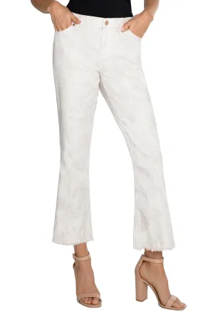 ECO HANNAH CROP FLARE WITH FRAY HEM ECO HANNAH CROP FLARE WITH FRAY HEM