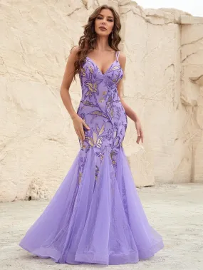 Elegant Mermaid Hem Mesh Insert Sequin Cami Dress Elegant Mermaid Hem Mesh Insert Sequin Cami Dress