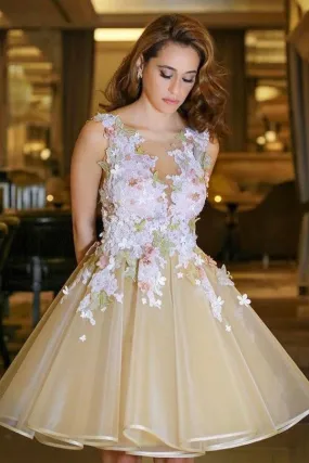 Elegant Pleats Short Prom Dress,Appliques Open Back Homecoming Dress SH123 Elegant Pleats Short Prom Dress,Appliques Open Back Homecoming Dress SH123