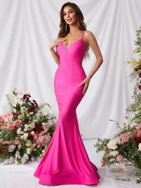 Elegant Spaghetti Strap Mermaid Prom Dress Elegant Spaghetti Strap Mermaid Prom Dress