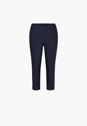 Elizabeth Slim Capri Medium Length - Navy Elizabeth Slim Capri Medium Length - Navy