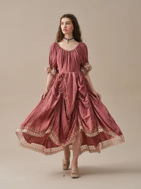 Elowen 27 | Lace Linen dress gown ( 2 way to wear ) Elowen 27 | Lace Linen dress gown ( 2 way to wear )
