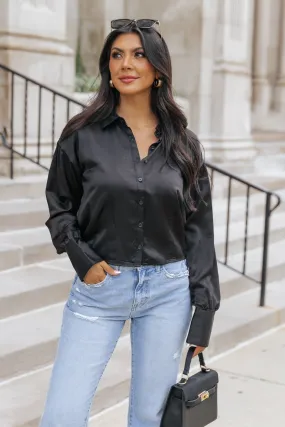 Elsie Black Button Down Shirt - FINAL SALE Elsie Black Button Down Shirt - FINAL SALE