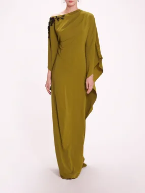 Embroidered Draped Kaftan Embroidered Draped Kaftan