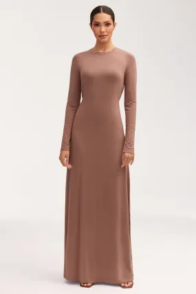 Essential Bamboo Jersey Maxi Dress - Deep Taupe Essential Bamboo Jersey Maxi Dress - Deep Taupe