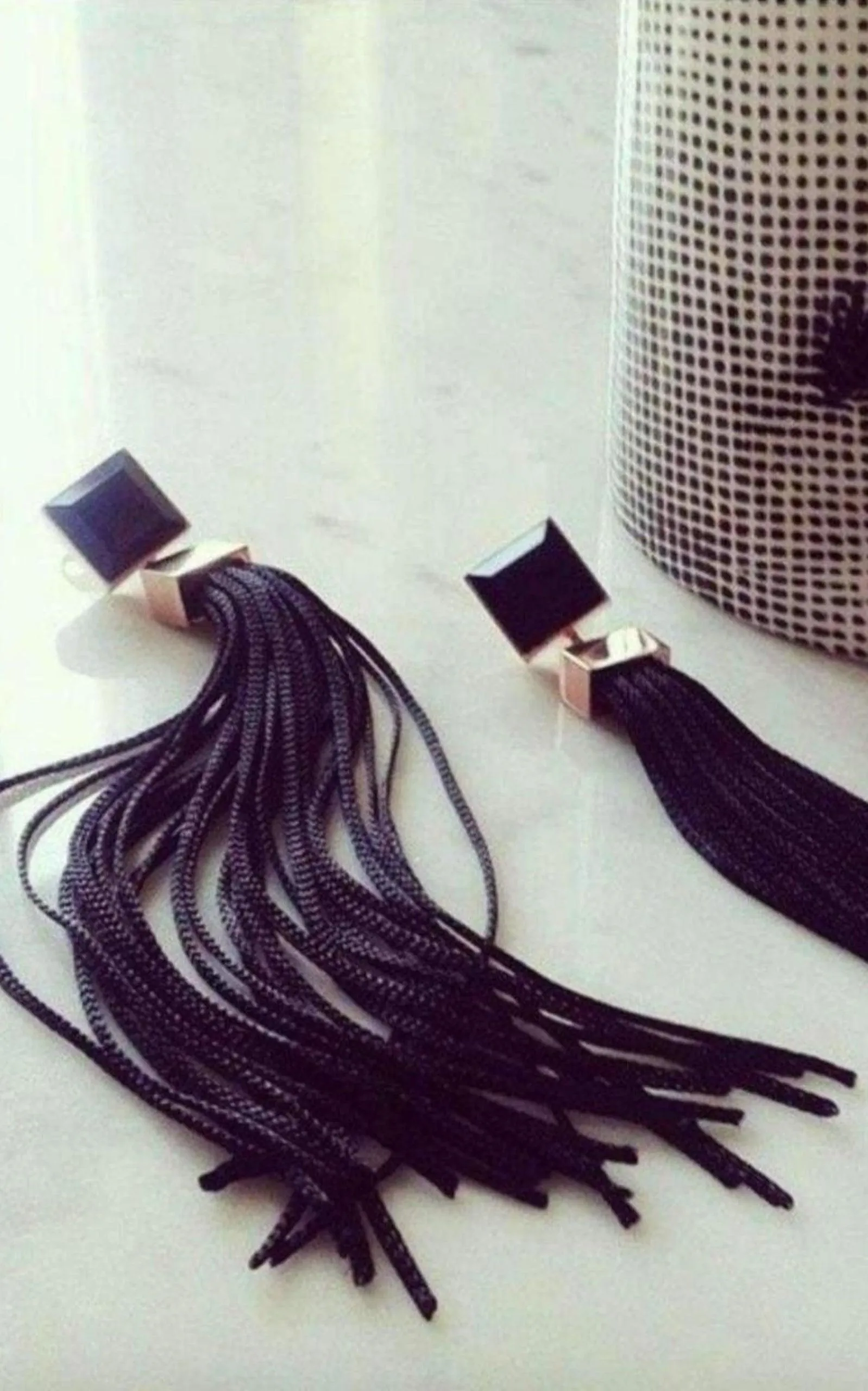 Fay Rose Gold Fringes Crystal Earrings