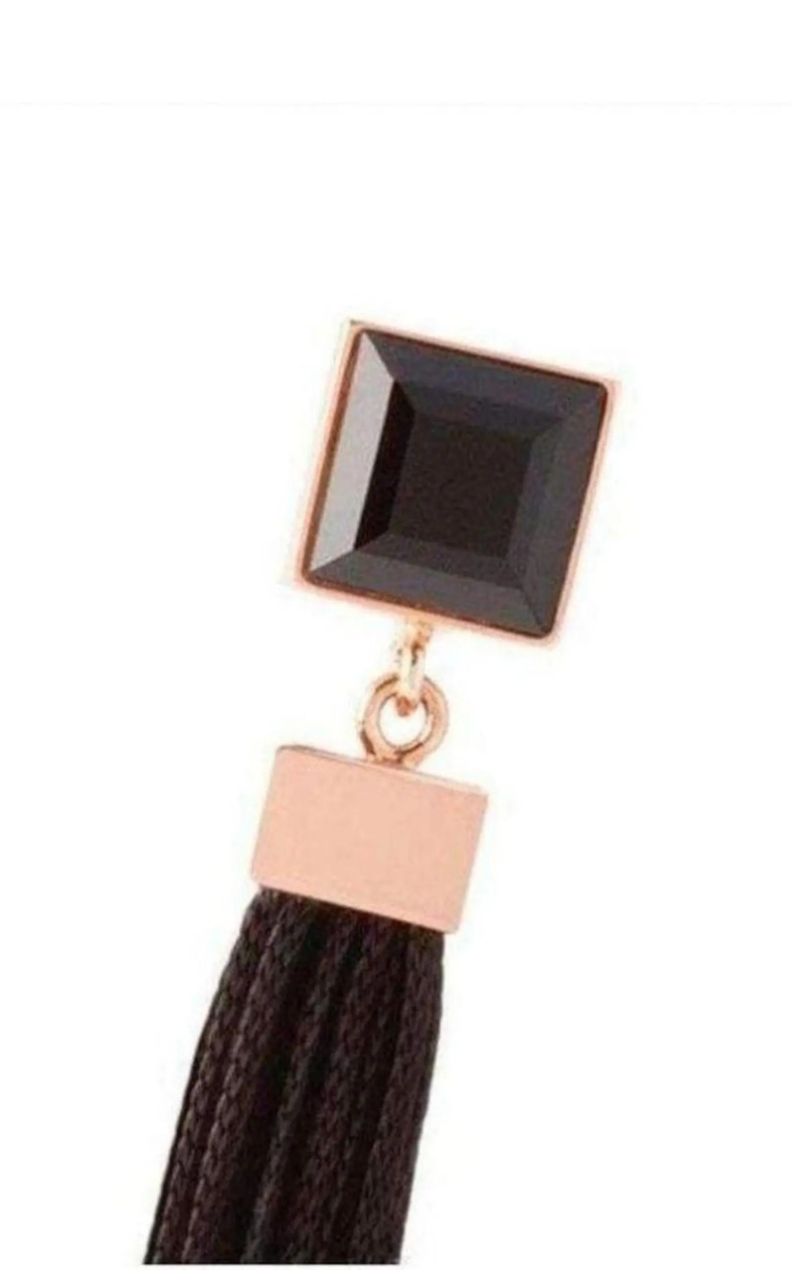 Fay Rose Gold Fringes Crystal Earrings
