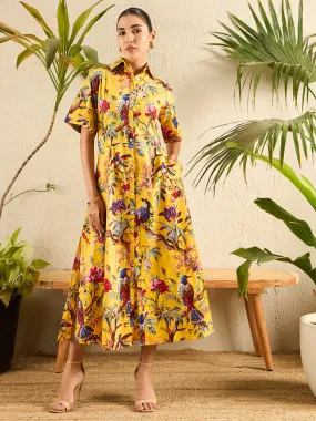 Fit and Flare Cotton Shirt Dress Fit and Flare Cotton Shirt Dress