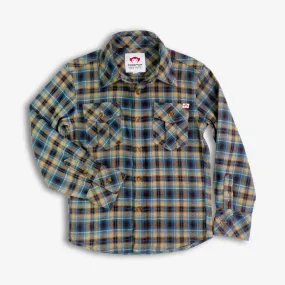 Flannel Shirt | Chocolate/Blue Plaid Flannel Shirt | Chocolate/Blue Plaid