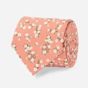Floral Toss Blush Pink Tie Floral Toss Blush Pink Tie